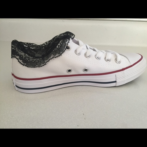 COPY - Cute Ankle Lace Converse - Custom! - Picture 2 of 7